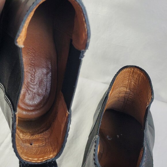 Madewell Regan Black Leather Ankle Boots - Picture 5 of 12